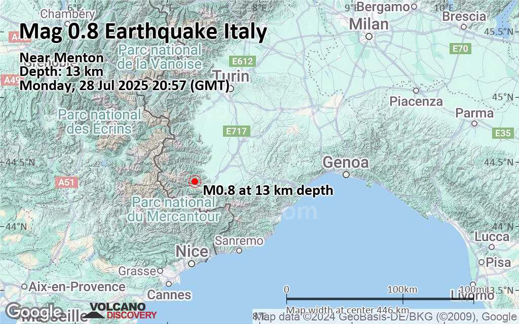 Earthquake news italy