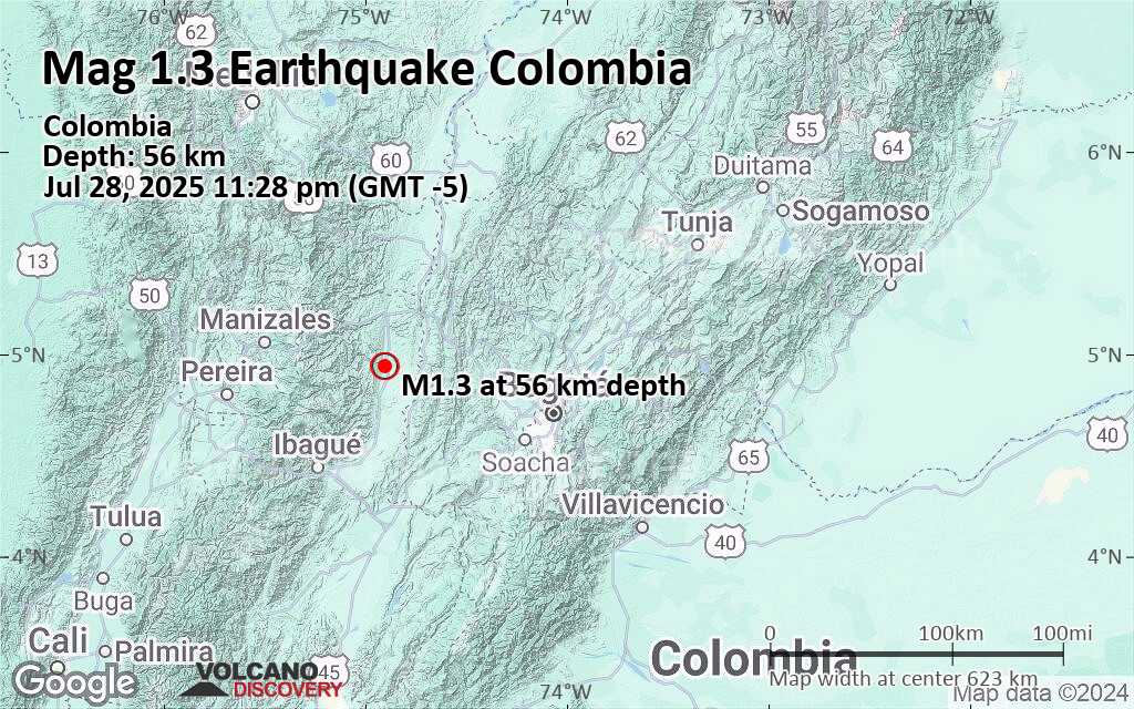 Earthquakes 2025 map