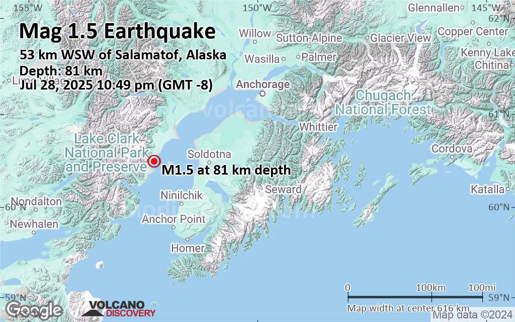 Earthquakes usa 2025