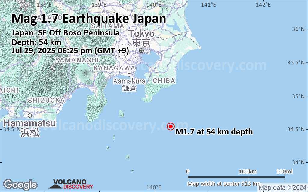 Tokyo earthquake 2025