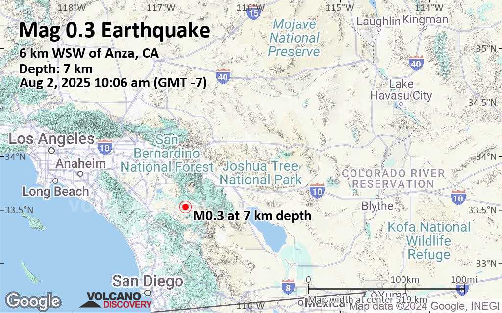 Minor Mag 0 3 Earthquake 20 - Quakemap Loc 22016998