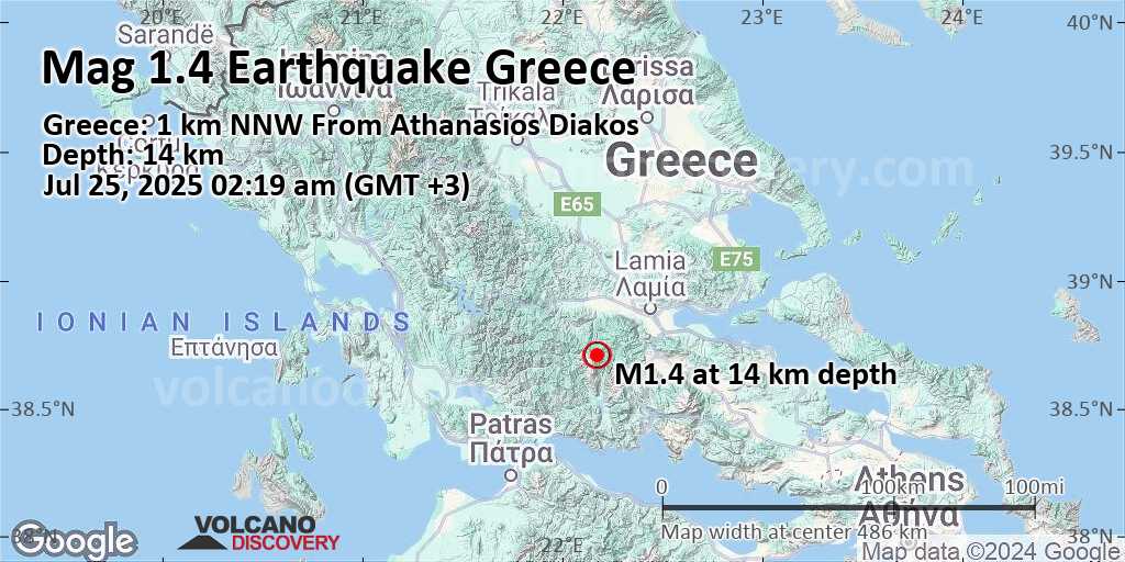 Earthquake news greece today