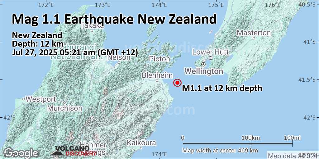 Earthquake today 12 am