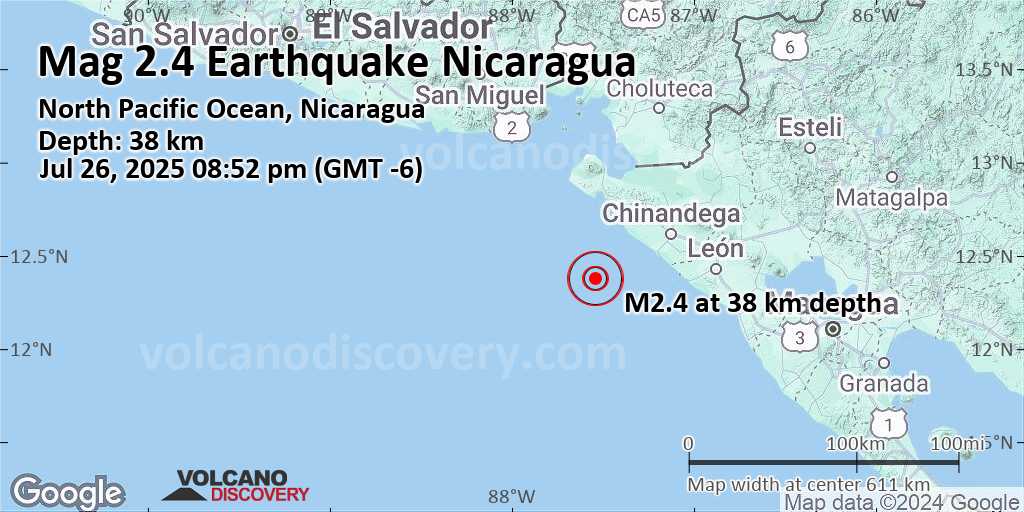 Earthquake pacific ocean