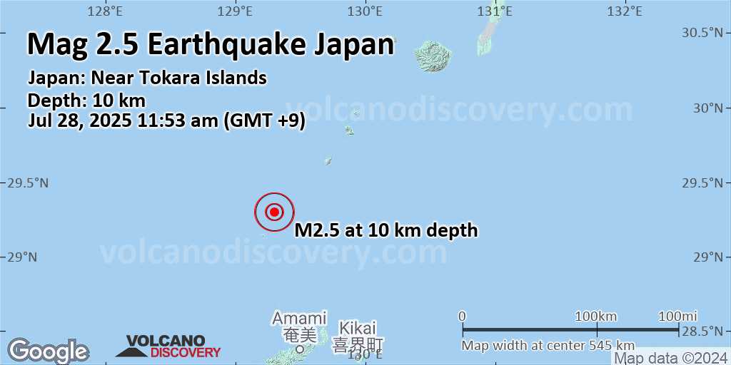 Earthquake today near me
