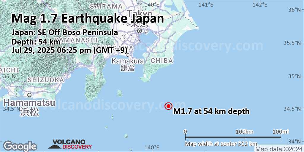 Pacific ocean earthquake volcano