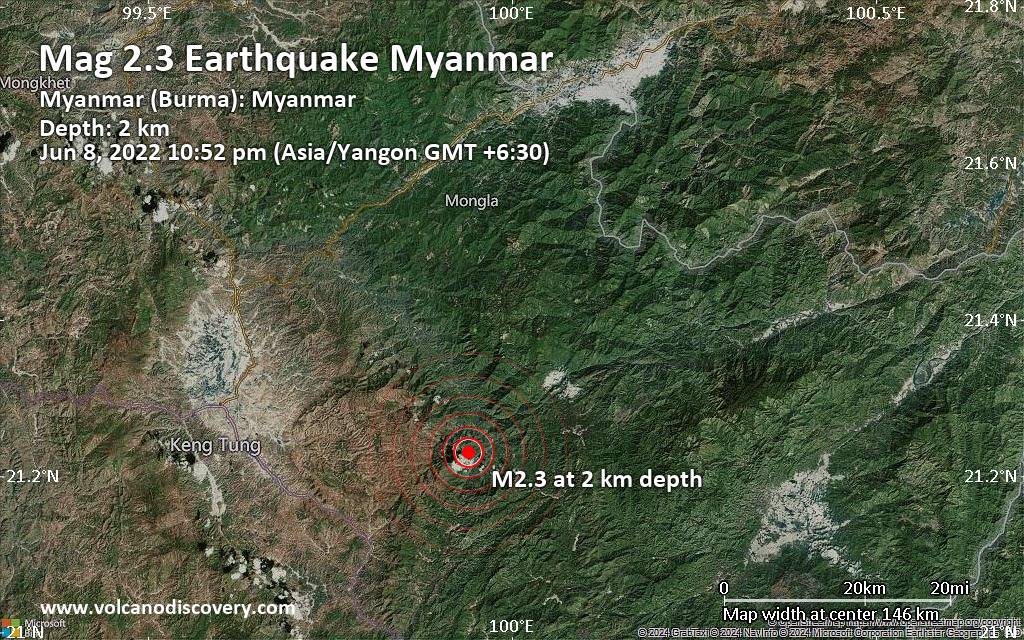 Earthquake tracker in myanmar