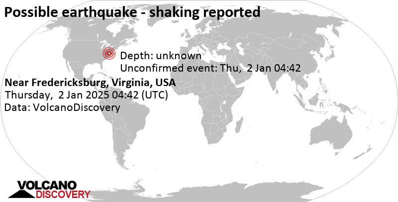 Calvert, Maryland, USA, Earthquakes: Latest Quakes | VolcanoDiscovery