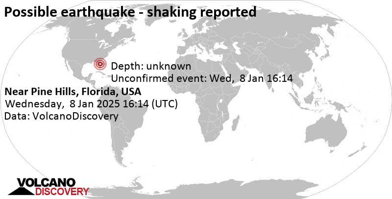 Citrus County County, Florida, USA, Earthquakes: Latest Quakes ...