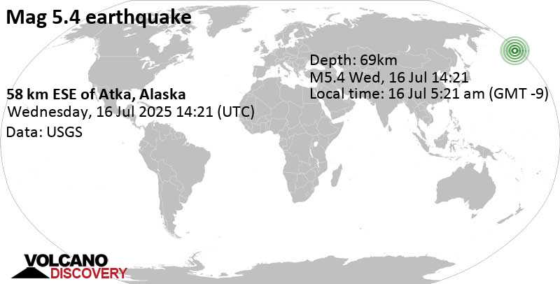 2025年7月16日 世界の地震レポート | VolcanoDiscovery