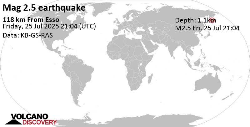 Russian earthquake map
