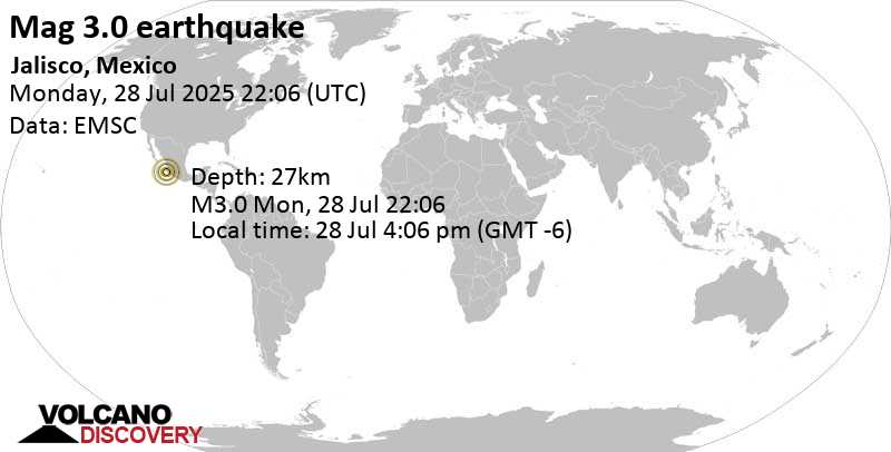 Earthquake near me mexico