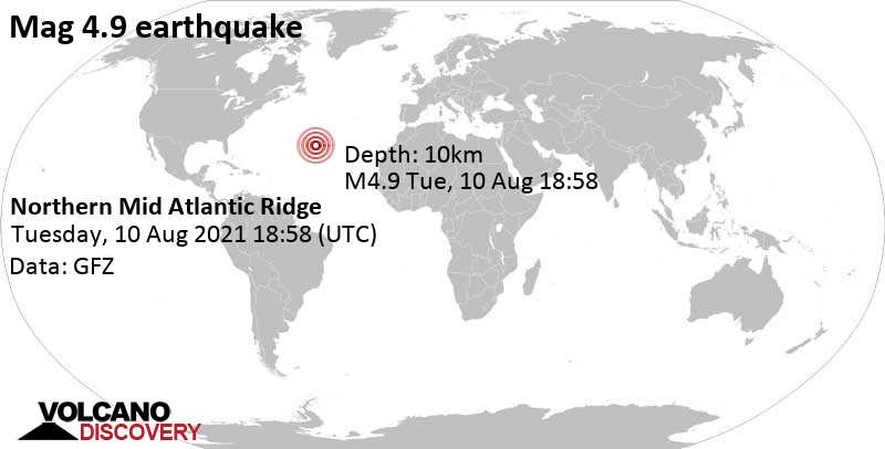 mid atlantic ridge map