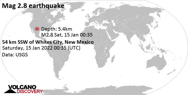 Sismo leggero mag. 2.8 - Texas, Stati Uniti, venerdì, 14 gen 2022 18:35 (GMT -6)