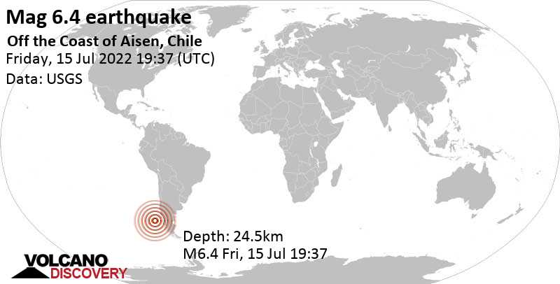 Very powerful mag.  6.4 earthquake