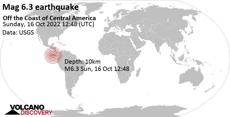 6.3 quake North Pacific Ocean Oct 16, 2022 6:48 am (GMT -6)