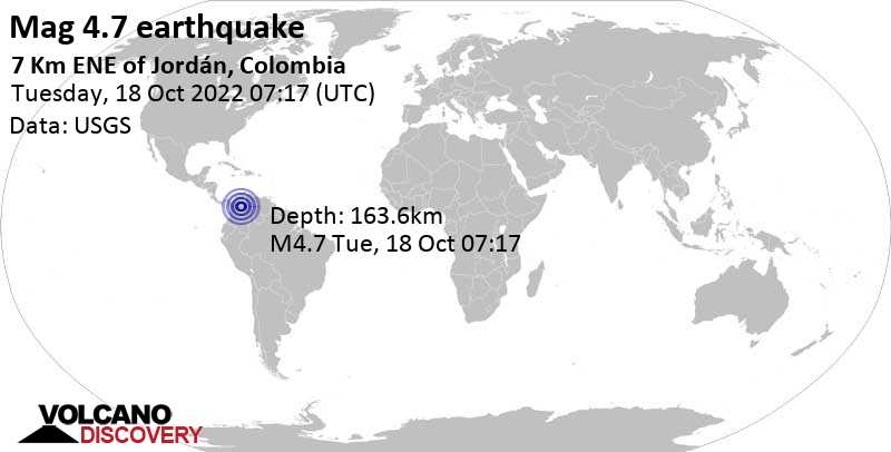 Quake info: Light mag. 4.7 earthquake