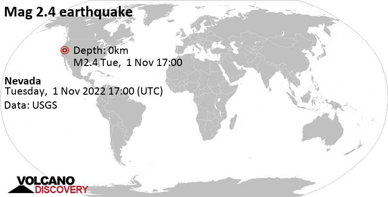 2.4 quake Nevada Nov 1, 2022 10:00 am (GMT -7)