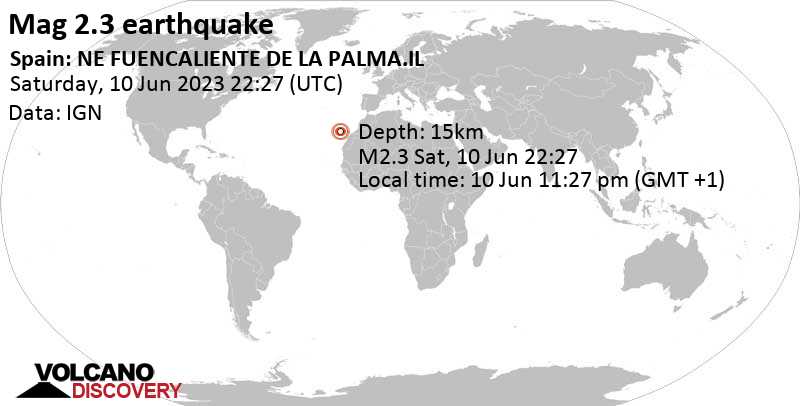 la palma canary islands earthquakes