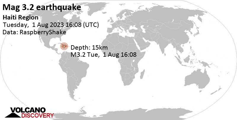 haiti earthquake world map