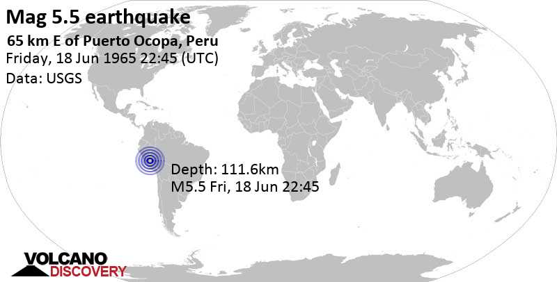 Earthquakes today lima