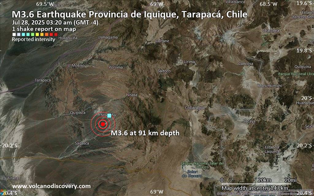 Earthquake tracker peru