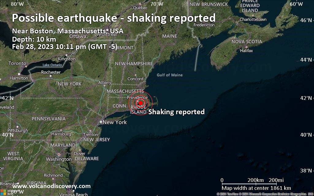 Reported Quake or Seismic-like Event: Near Boston, Massachusetts, USA ...