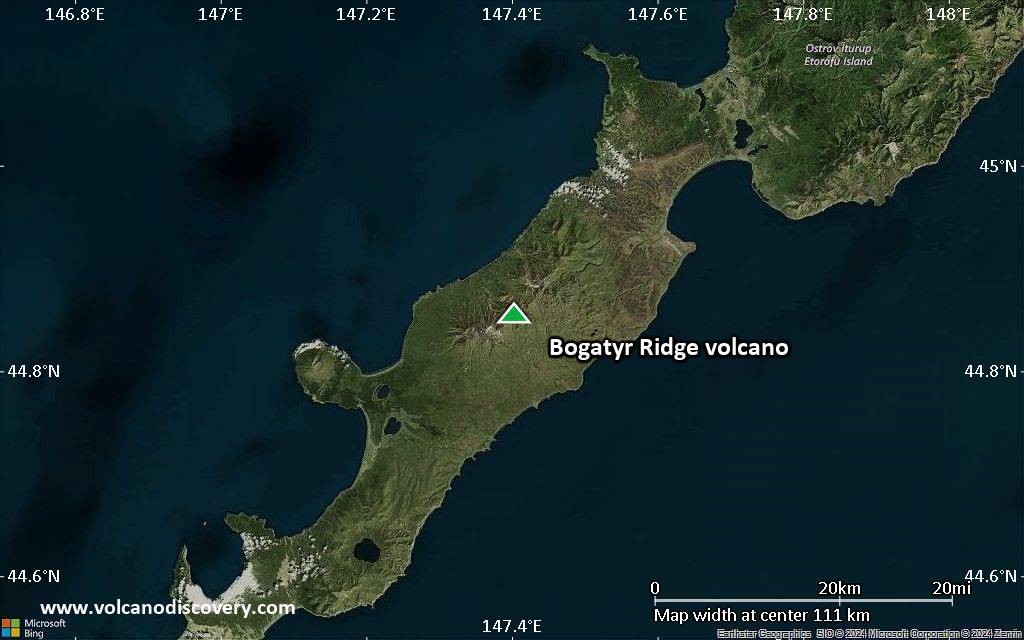 115 Volcano Ridge Bogatyr Ridge Volcano, Iturup Island (Kuril Islands) - Facts & Information