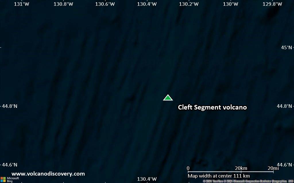 Volano Ridge Line Cleft Segment Volcano, Northeastern Pacific Ocean, Juan de Fuca Ridge ...