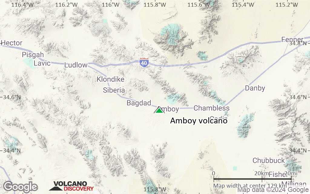 Terrain-type map of Amboy volcano (local scale small)