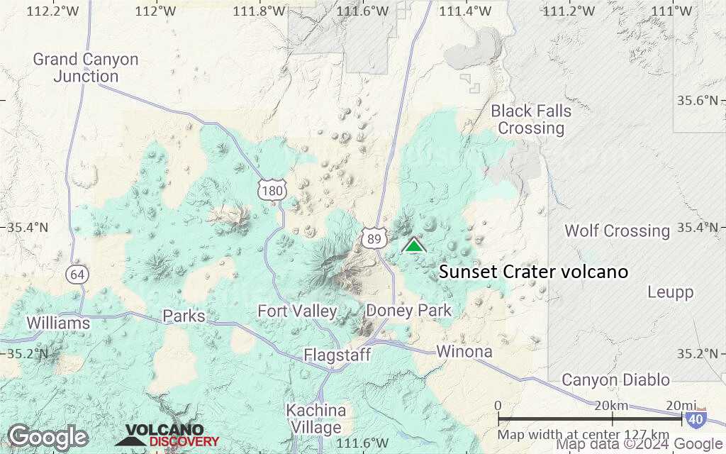 Terrain-type map of Sunset Crater volcano (local scale small)