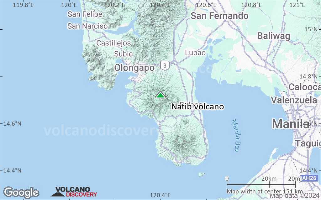 Terrain-type map of Natib volcano (local scale small)