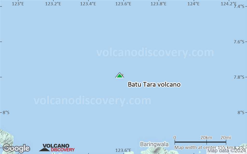 Terrain-type map of Batu Tara volcano (local scale small)