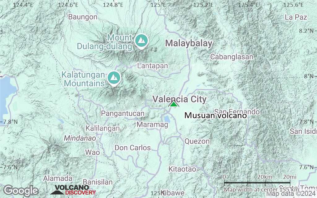 Terrain-type map of Musuan volcano (local scale small)