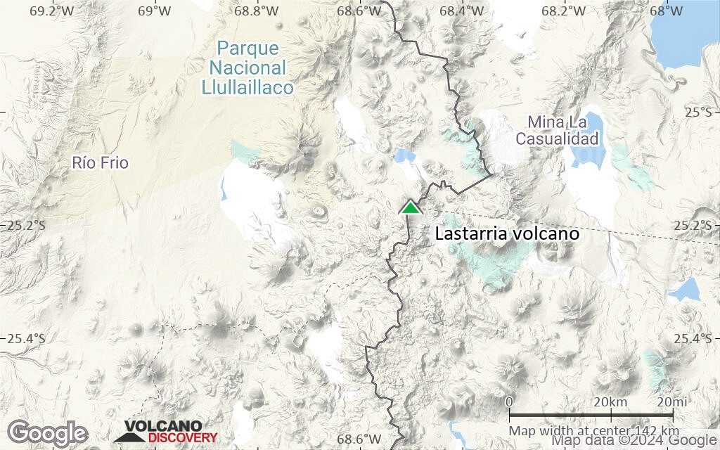 Terrain-type map of Lastarria volcano (local scale small)