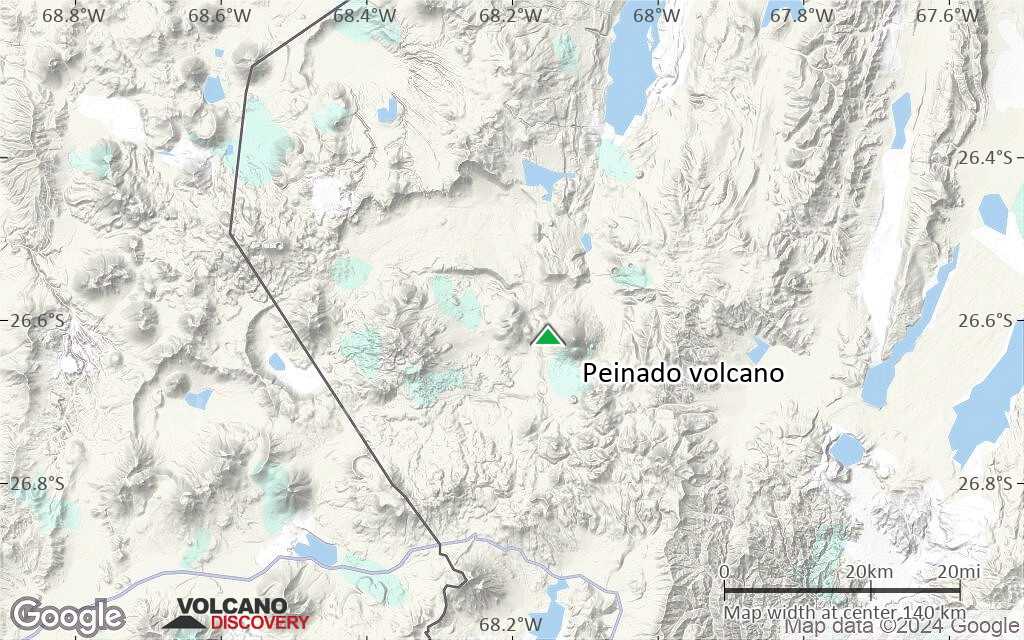 Terrain-type map of Peinado volcano (local scale small)