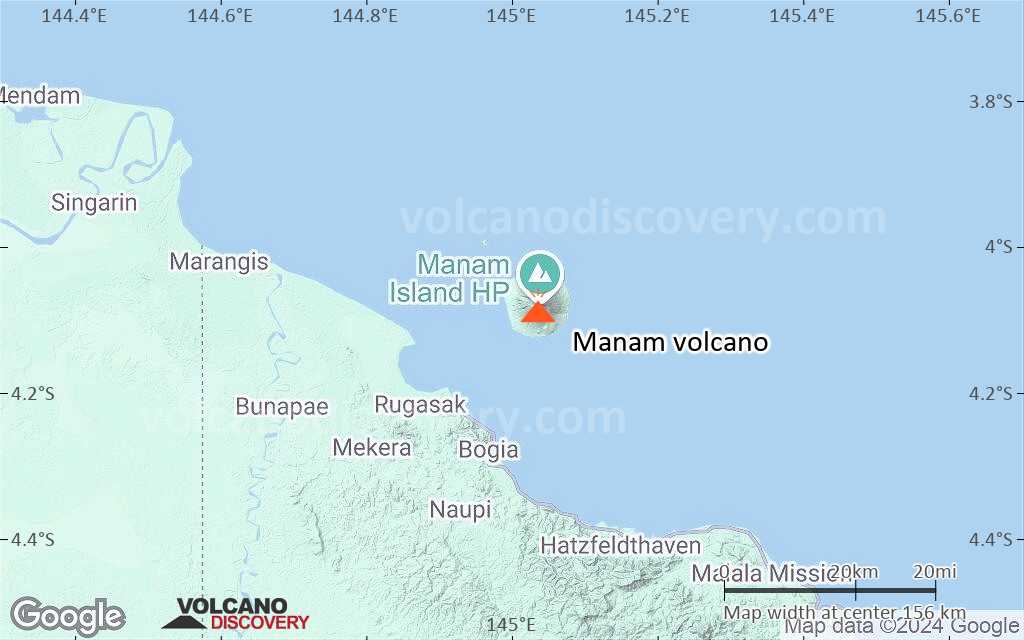 Terrain-type map of Manam volcano (local scale small)