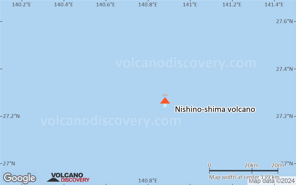 Terrain-type map of Nishino-shima volcano (local scale small)