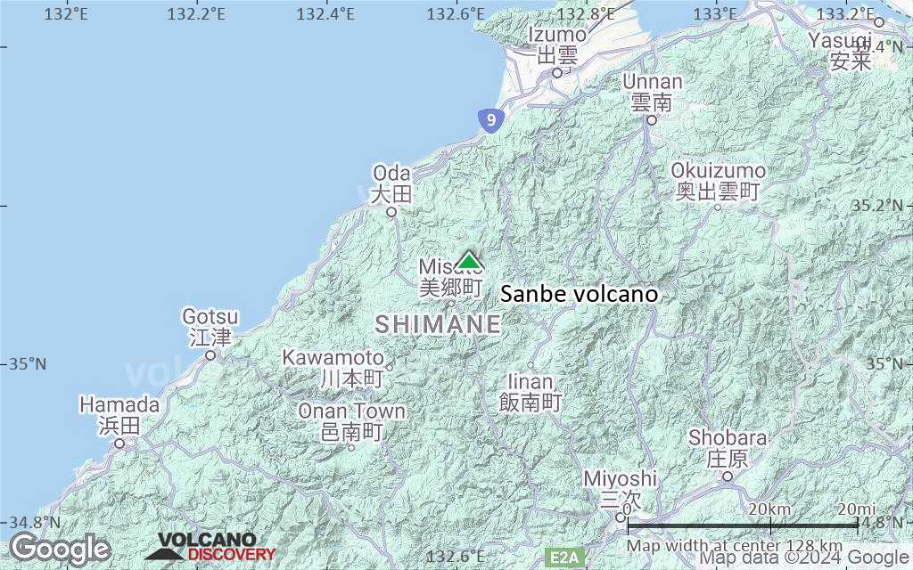 Terrain-type map of Sanbe volcano (local scale small)
