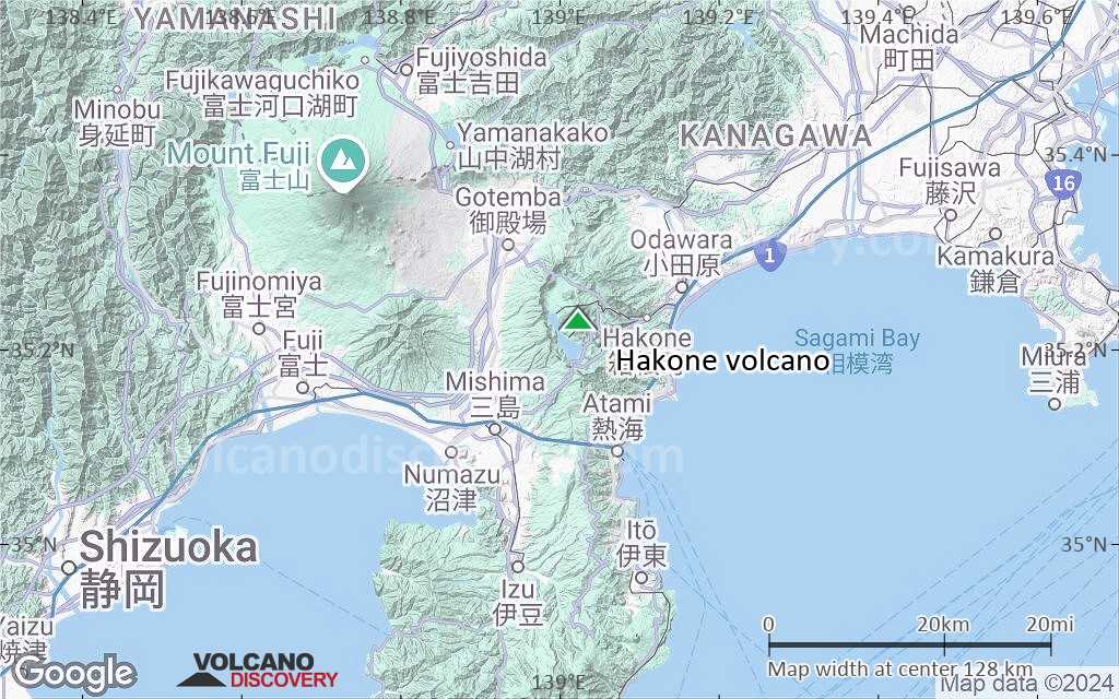 Terrain-type map of Hakone volcano (local scale small)