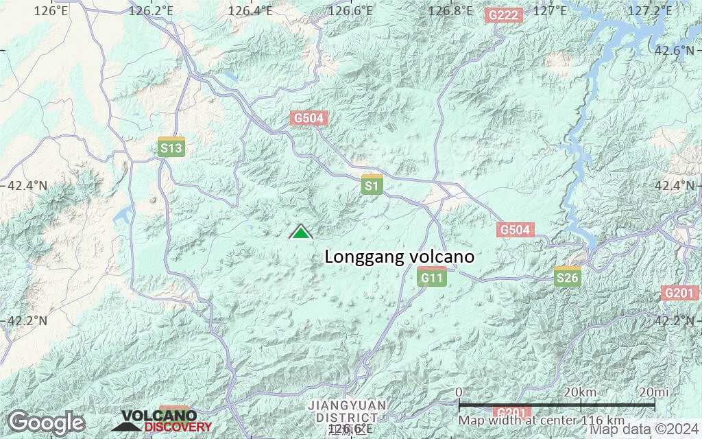 Terrain-type map of Longgang volcano (local scale small)