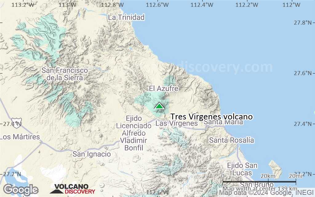 Terrain-type map of Tres Virgenes volcano (local scale small)