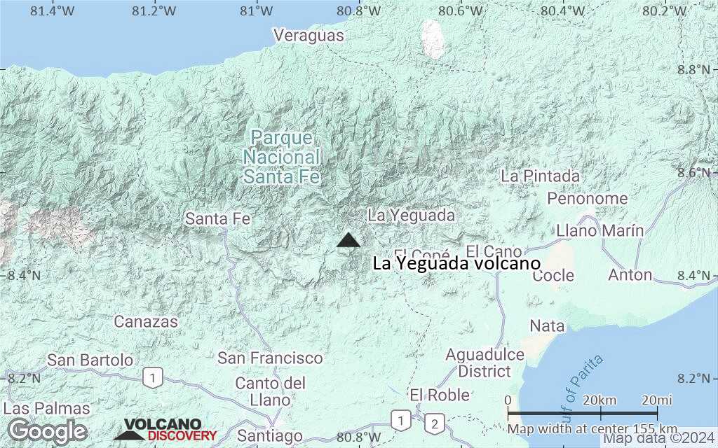 Terrain-type map of La Yeguada volcano (local scale small)