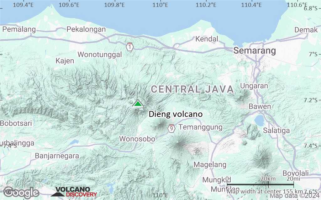 Terrain-type map of Dieng volcano (local scale small)