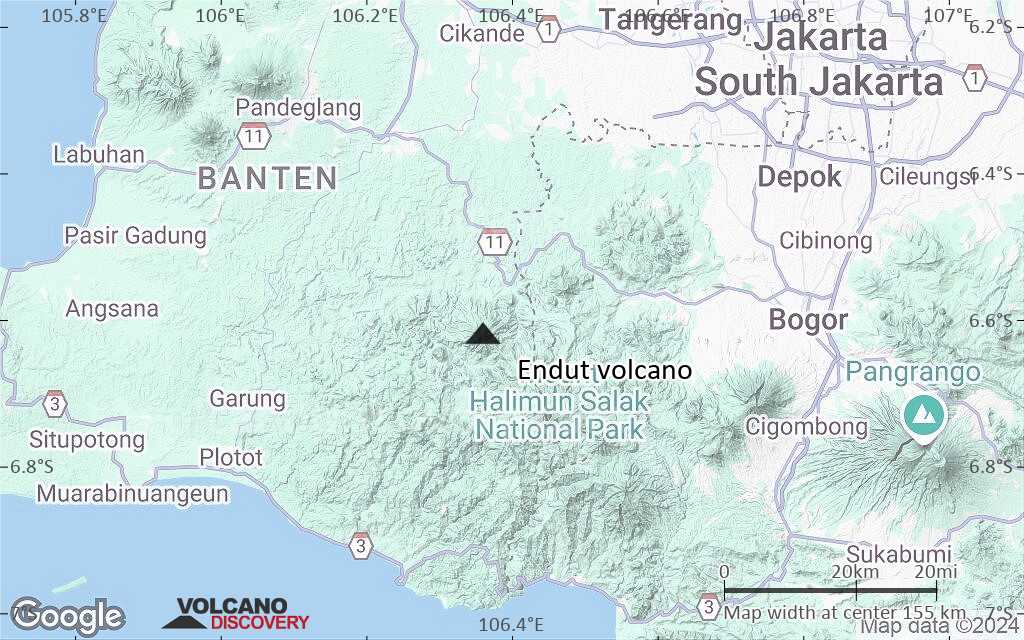 Terrain-type map of Endut volcano (local scale small)