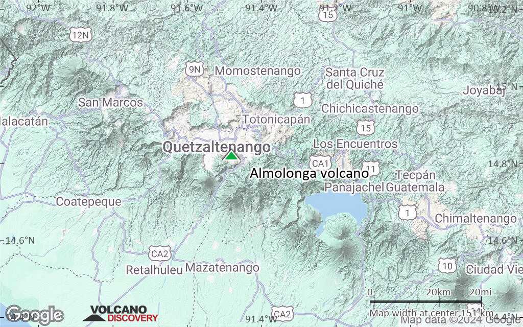 Terrain-type map of Almolonga volcano (local scale small)
