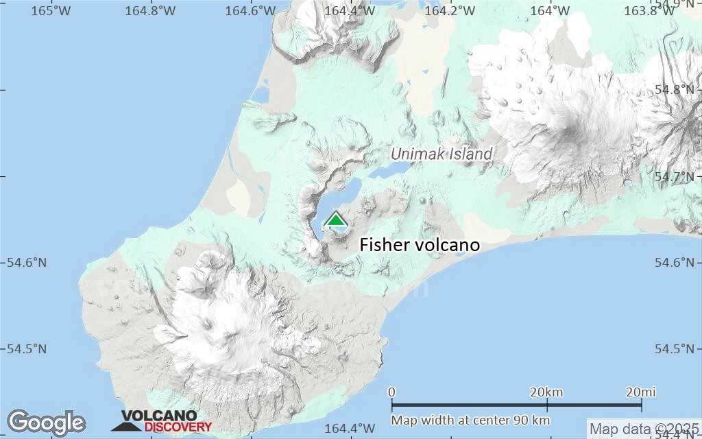 Terrain-type map of Fisher volcano (local scale small)