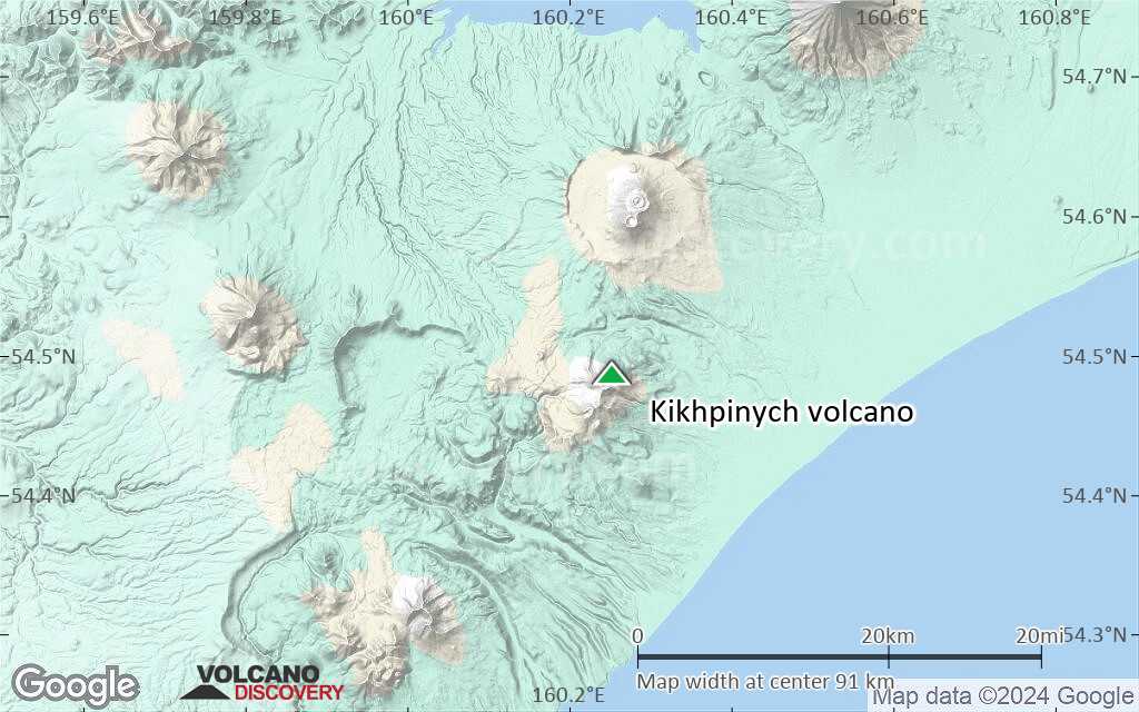 Terrain-type map of Kikhpinych volcano (local scale small)