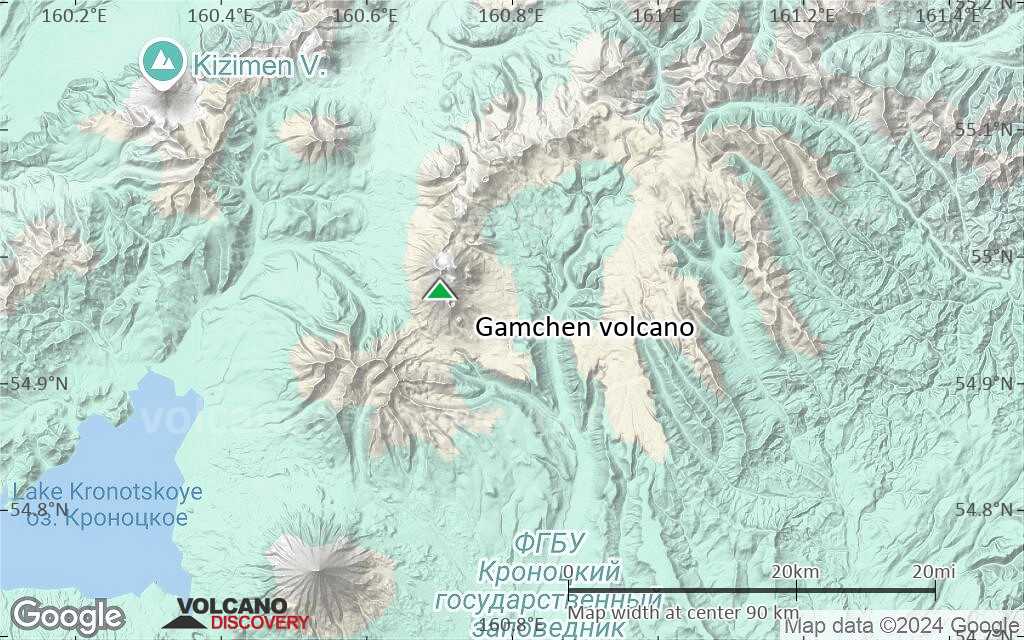 Terrain-type map of Gamchen volcano (local scale small)