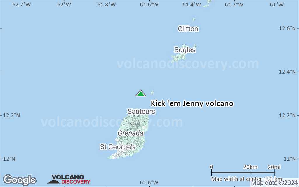 Terrain-type map of Kick 'em Jenny volcano (local scale small)